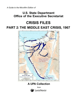 Middle East Crisis, 1967