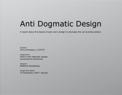 Anti Dogmatic Design - Showcase Chris Tomassen