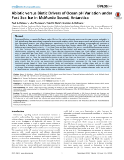 Abiotic versus Biotic Drivers of Ocean pH Variation