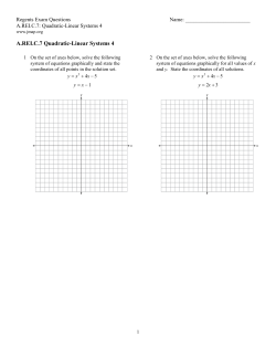 A.REI.C.7 Quadratic-Linear Systems 4