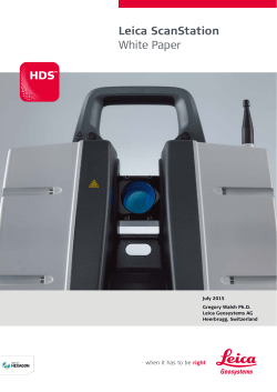 Leica ScanStation White Paper