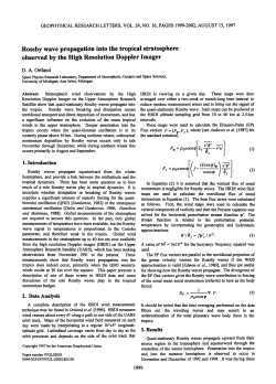 Rossby wave propagation into the tropical stratosphere observed by