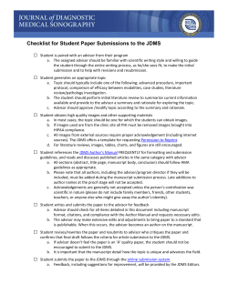 Guidelines for Students