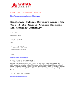 Endogenous Optimal Currency Areas: the Case of the Central