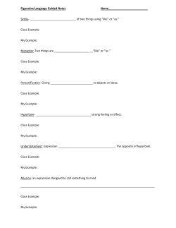 Figurative Language Guided Notes