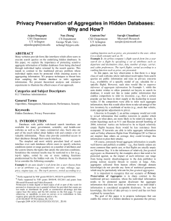 Privacy Preservation of Aggregates in Hidden Databases: Why and