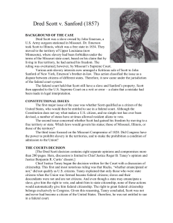 Dred Scott v. Sanford