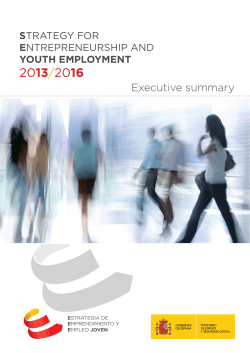 Executive summary - Ministerio de Empleo y Seguridad Social
