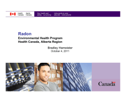 Radon Environmental Health Program - Health