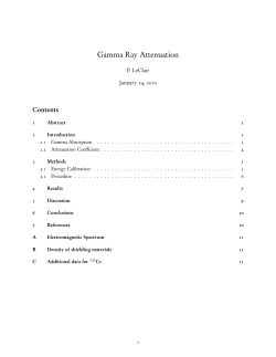 Gamma Ray Attenuation