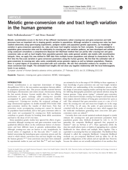 Meiotic gene-conversion rate and tract length variation in the human