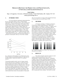Anita Szakay 2. 3. - Canadian Acoustics