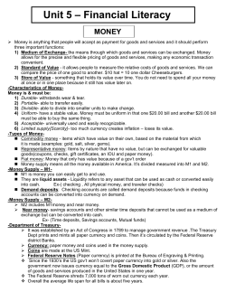 Unit 5 Financial Literacy Teacher