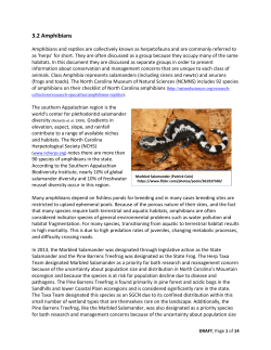 3.2 Amphibians - North Carolina Wildlife Resources Commission