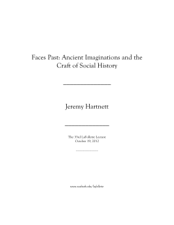 Faces Past: Ancient Imaginations and the Craft of