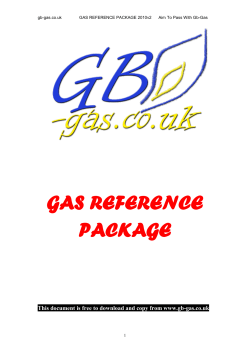 gas refrence guide - Gb