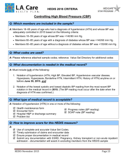 Controlling High Blood Pressure (CBP)