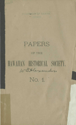 hawaiian historical society.