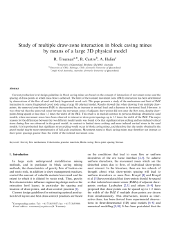 Study of multiple draw-zone interaction in block caving mines by
