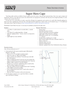 Super Hero Cape - Nancy`s Notions