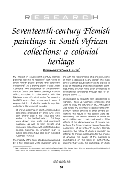Seventeenth-century Flemish paintings in South African collections