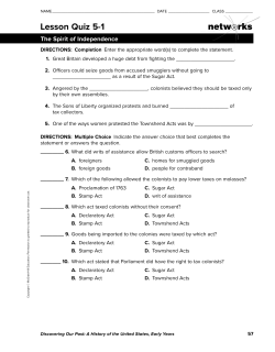 Lesson Quiz 5-1