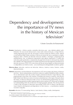 Dependency and development: the importance of TV news in the