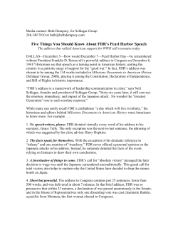 Five Things You Should Know About FDR`s Pearl Harbor Speech