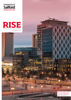 RISE August-September 2011 - the University of Salford