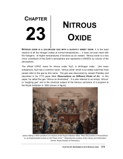 Chapter 23. Nitrous oxide - Mattson Creighton