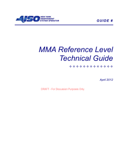 NYISO MMA Reference Guide