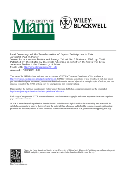 Local Democracy and the Transformation of Popular