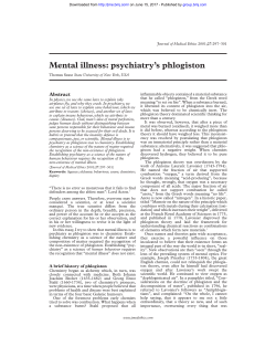 Mental illness: psychiatry`s phlogiston