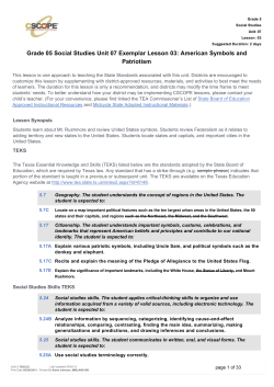 Grade 05 Social Studies Unit 07 Exemplar Lesson 03