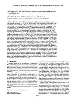 Microphysical and electrical evolution of a Florida thunderstorm: 1