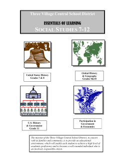 social studies - Three Village Central School District