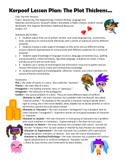 Kerpoof Lesson Plan: The Plot Thickens