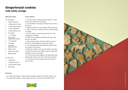 Gingerbread cookies