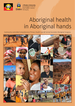Aboriginal health in Aboriginal hands