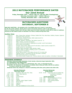 2012NutAudition/Rehearsal Info