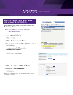 health savings account (hsa) change and calculation instructions