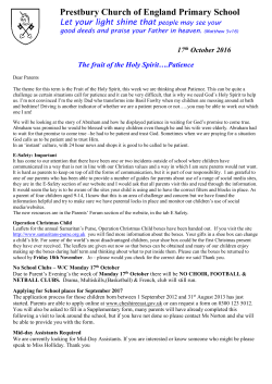 Newsletter 17th October 2016