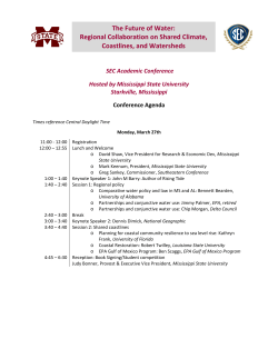 The Future of Water - SEC Academic Conference