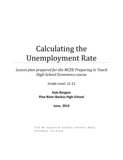 Calculating the Unemployment Rate
