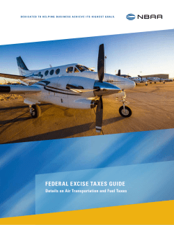 NBAA Federal Excise Taxes Guide