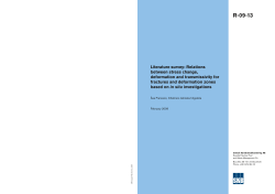 Literature survey: Relations between stress change