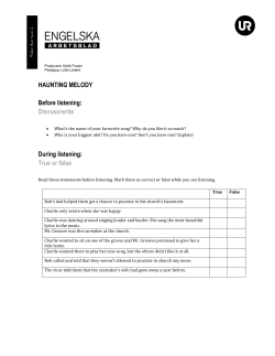 HAUNTING MELODY Before listening