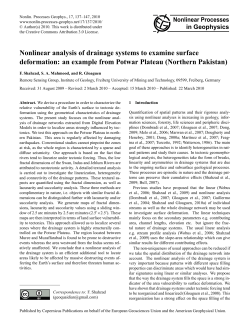 Nonlinear analysis of drainage systems to examine surface