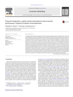Financial integration, capital market development and economic