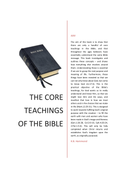 the core teachings of the bible